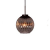 Hanglamp Zwart/Smoke Glas