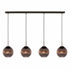 Hanglamp Zwart/Smoke Glas