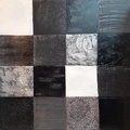 Blokken van tinten grijs/zwart/wit breedte x hoogte in cm: 100 x 100 (36)