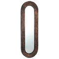darcio copper metalen spiegel ovaal lang