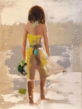 Meisje in gelig jurkje breedte x hoogte in cm: 75 x 100 (37)