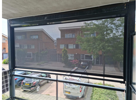 balkon screen met zip uitzicht